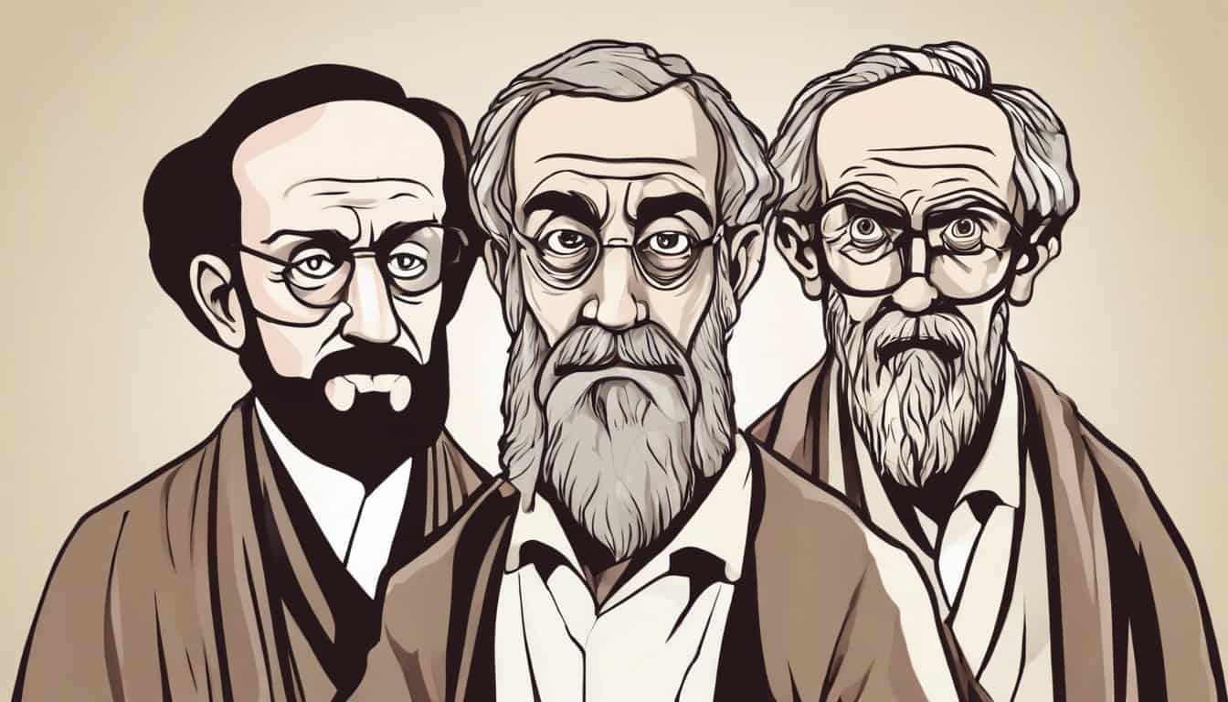 Three Philosphers standing together